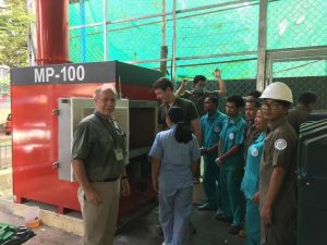 Medical incinerator in cambodia