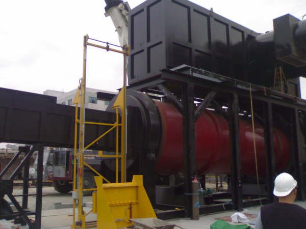 Rotary incinerator with automatic ram charger loading system