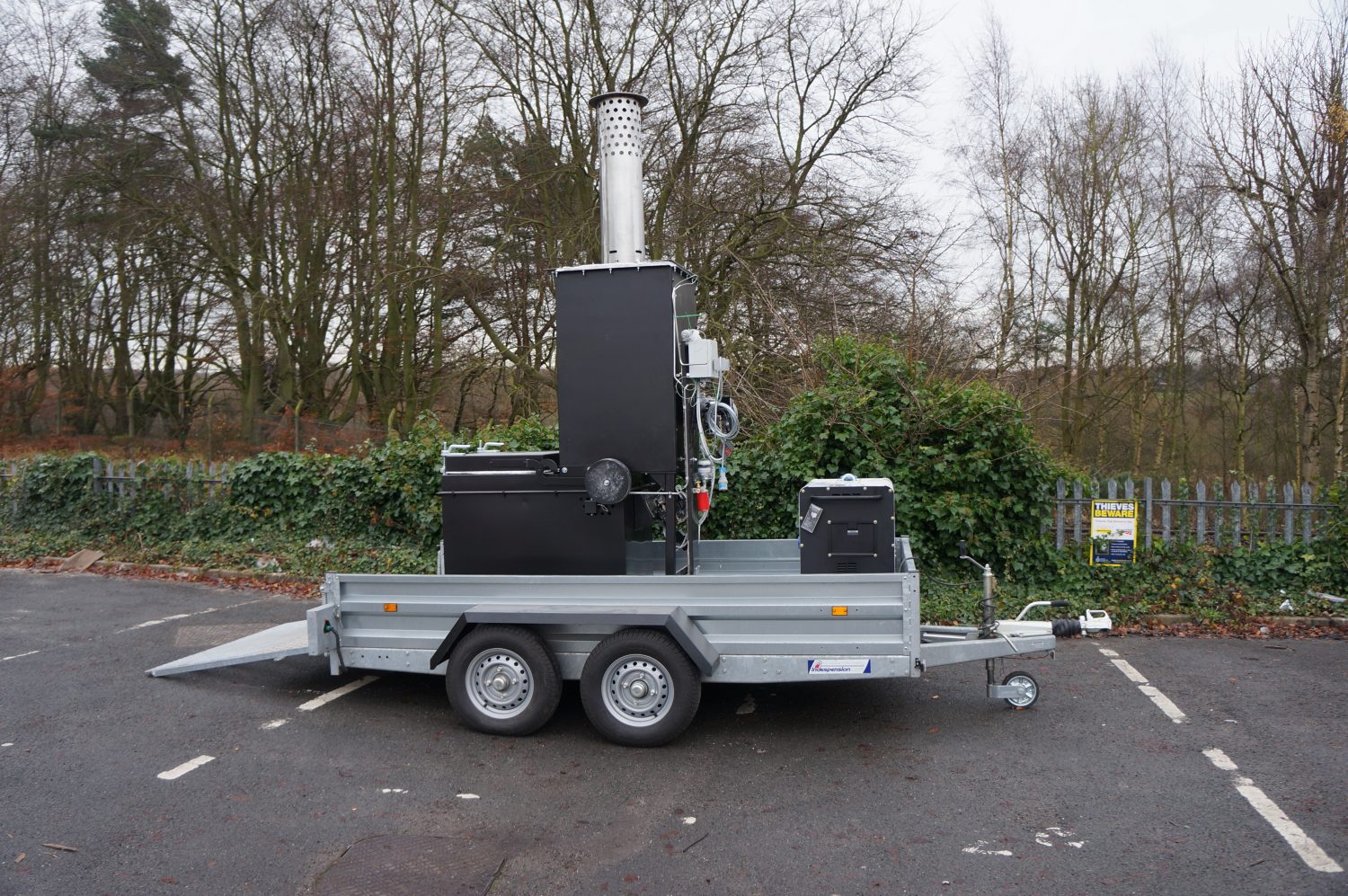 AES100 mobile incinerator