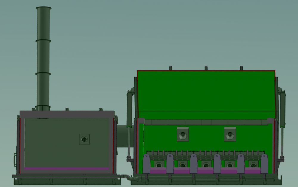 Emergency 1000kg burn rate incineration machine