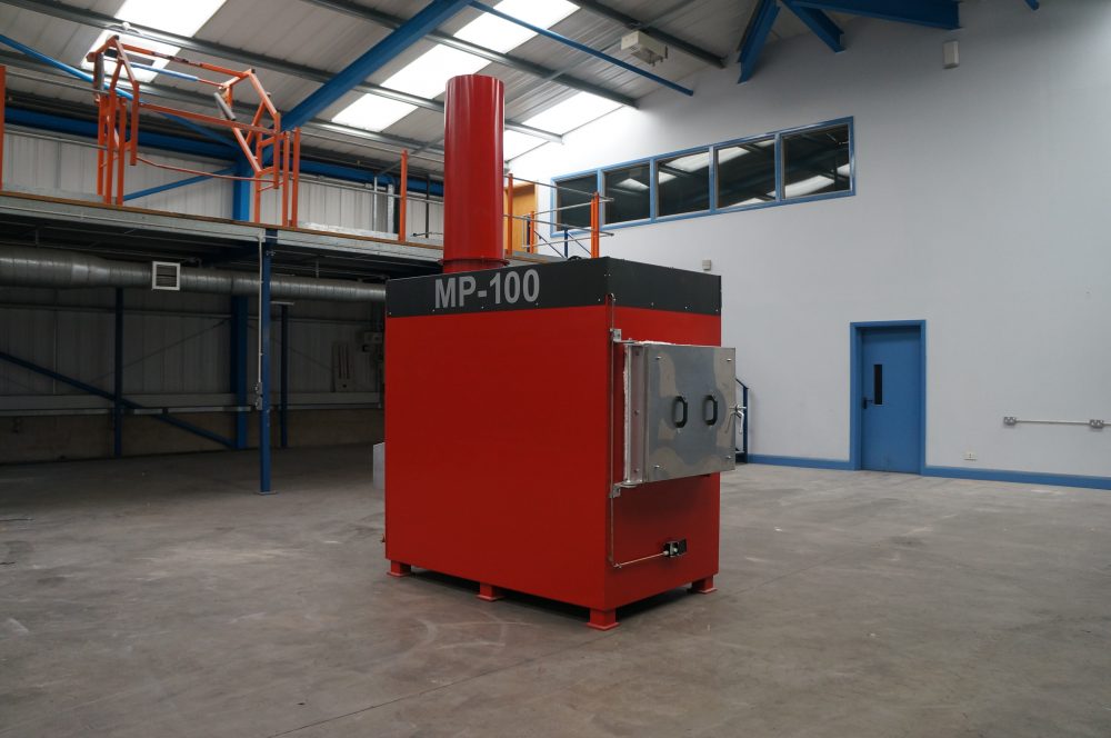 Medical waste disposal machine