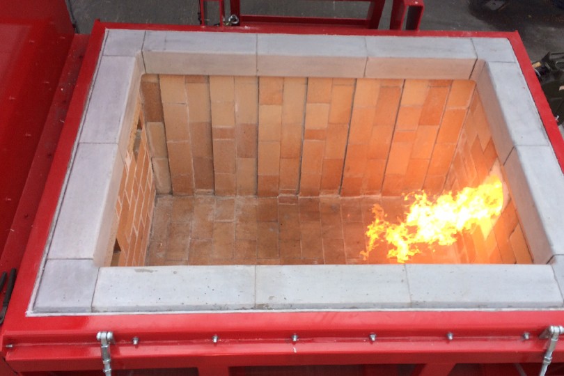 Incineration Burner Flame