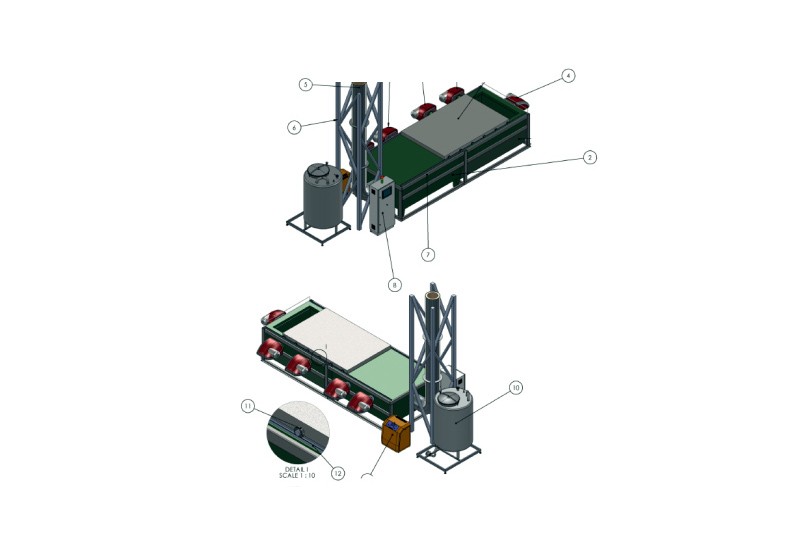 mobile incinerator design diagram view