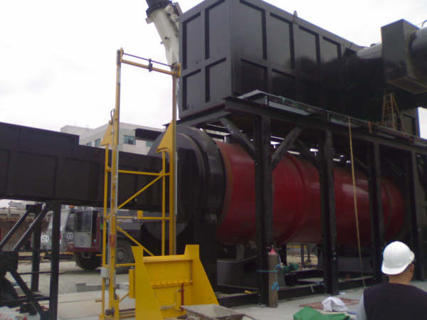 Rotary incineration kiln primary chamber