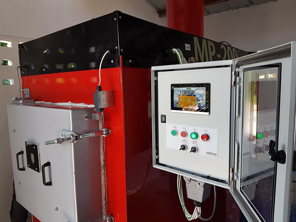 Medical Incinerator Control Panel for the MP200