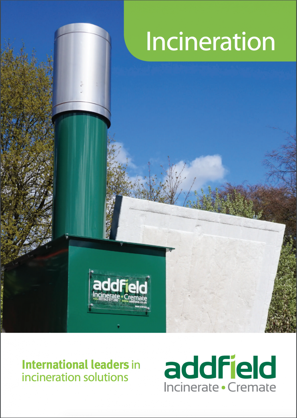 Addfield agricultural incineration brochure cover