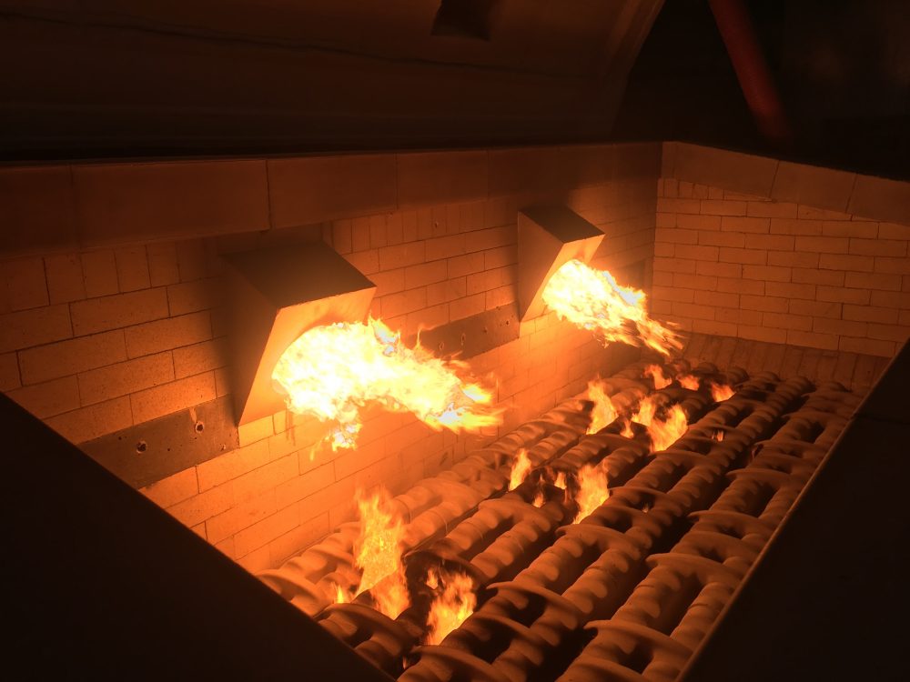 High Capacity Incinerator Burners Firing