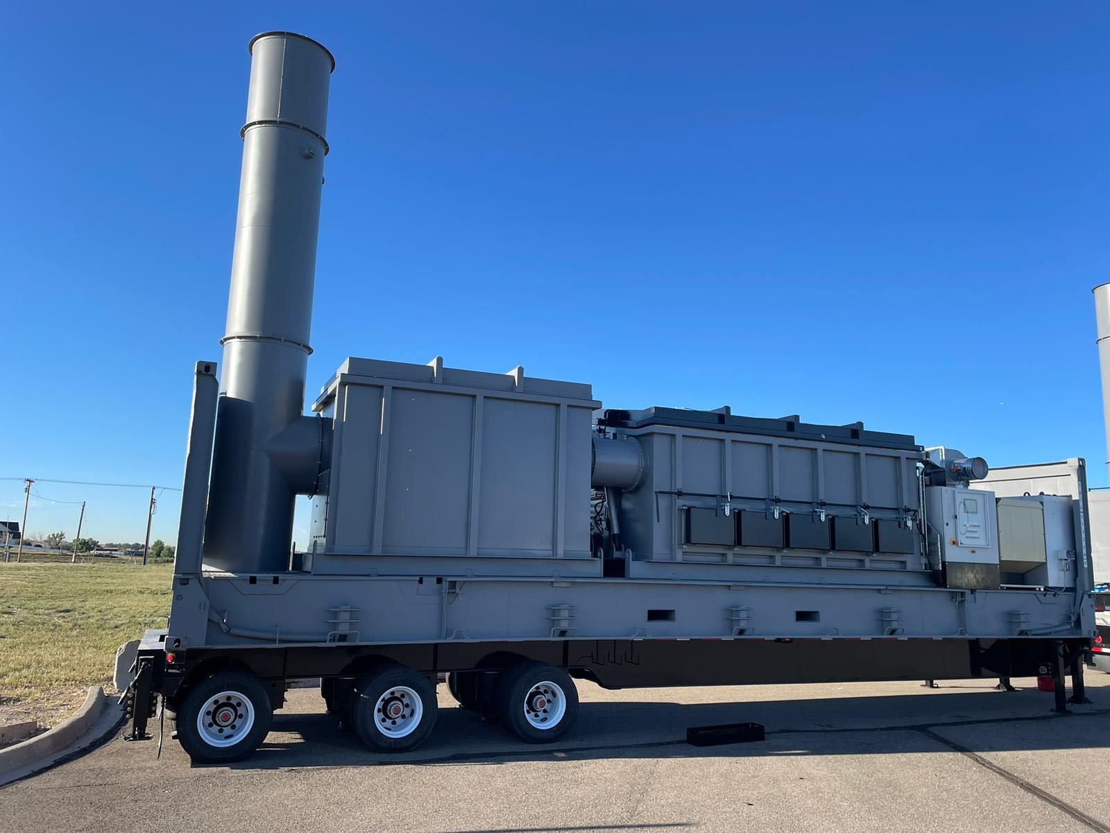 Mobile High Capacity Incinerator ready to operate