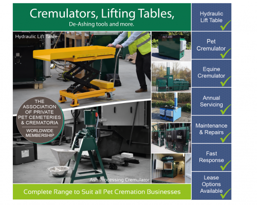 Pet cremation operation accessories