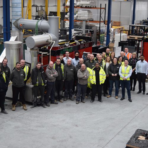 Addfield engineers and factory staff inside facilities