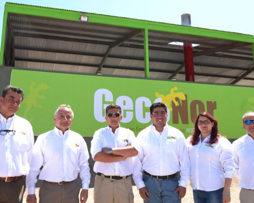 Geconor team following installation GM350 Medical Waste incinerator