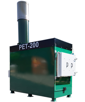 PET 200 pet cremator cut out in green