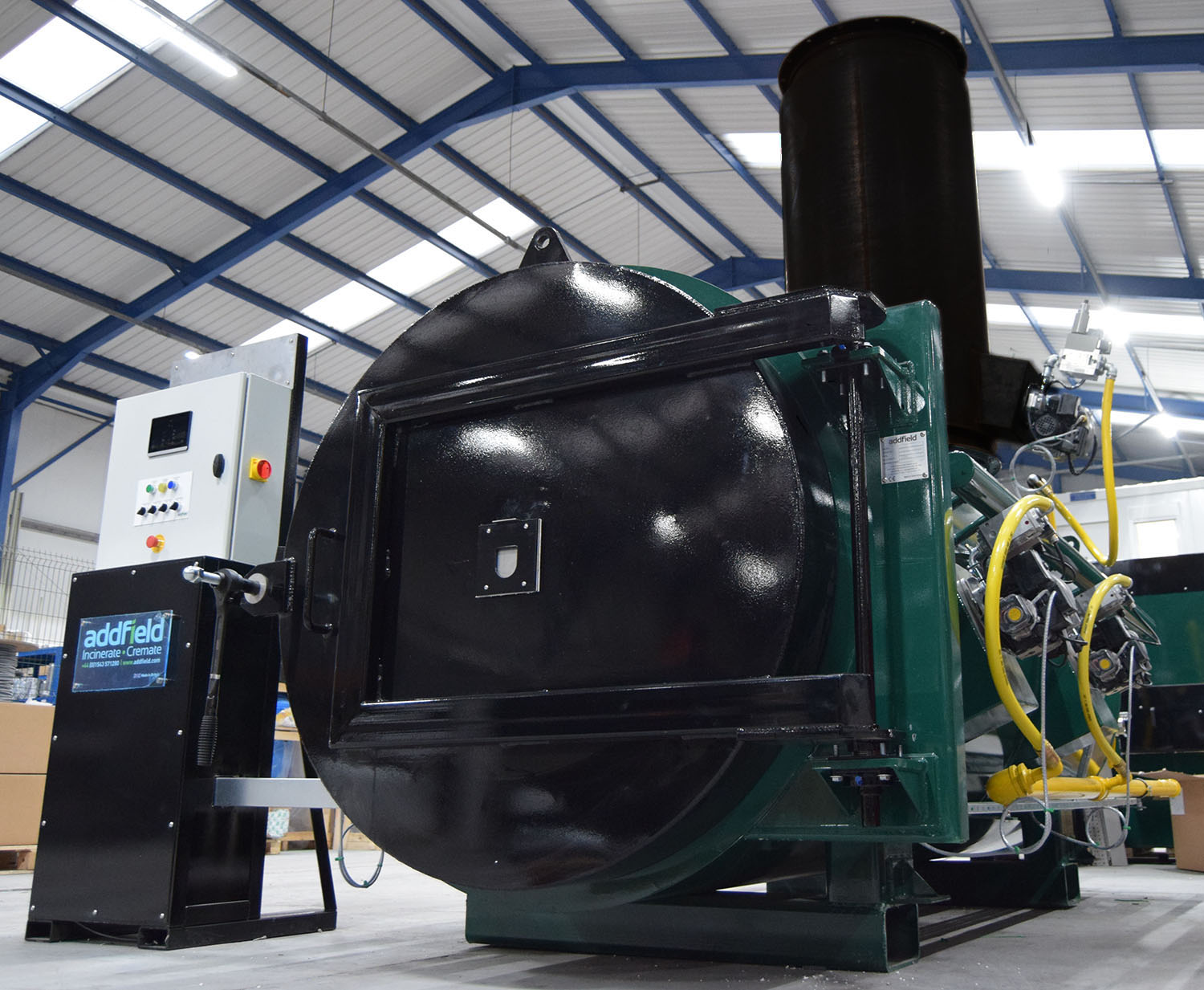A green poultry incinerator onsite
