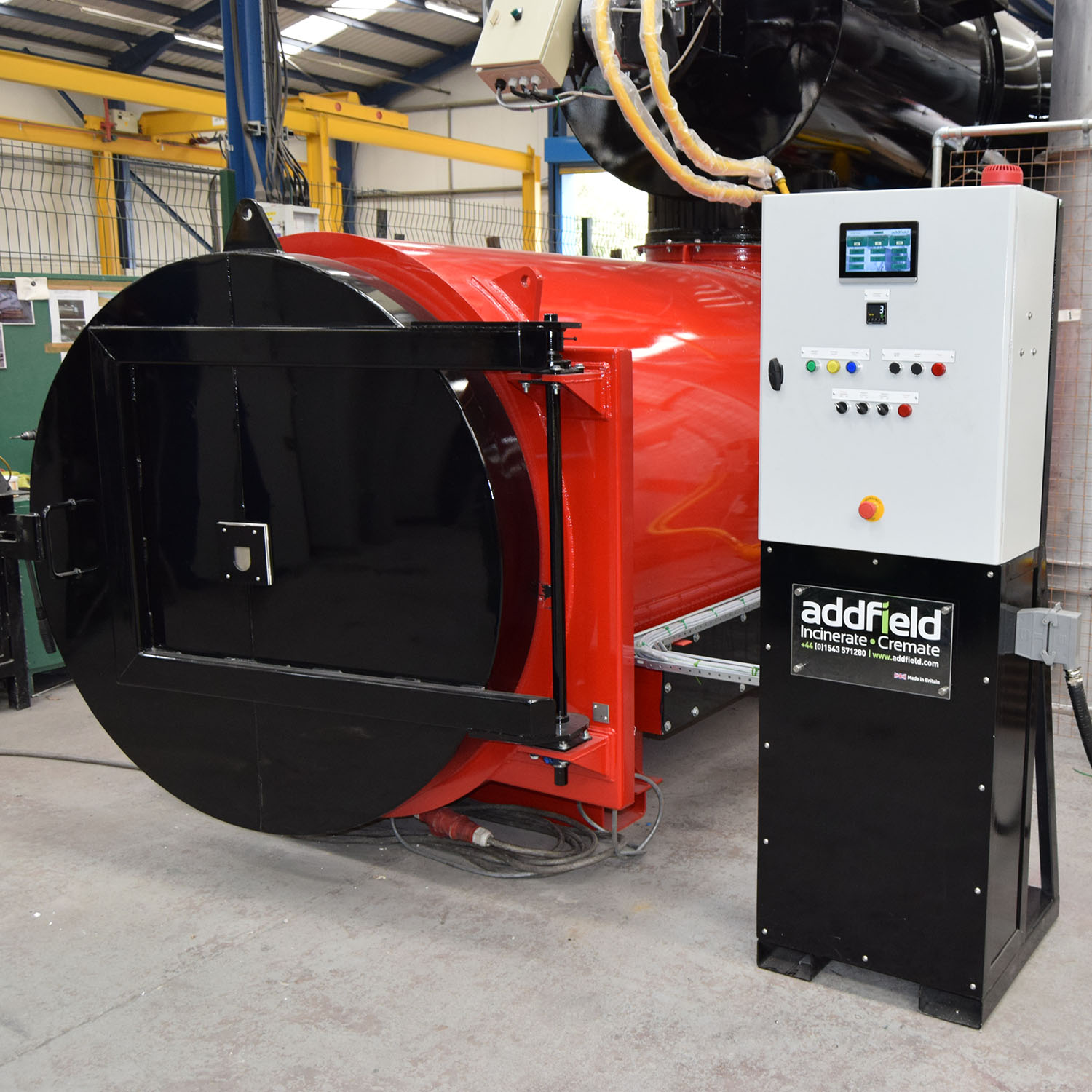 C200 Clinical Waste Incinerator with control panel