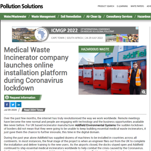 Pollution Sollutions Medical Incinerator
