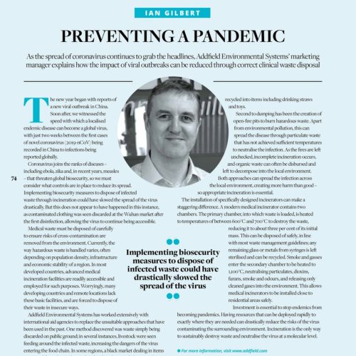 Preventing a pandemic article
