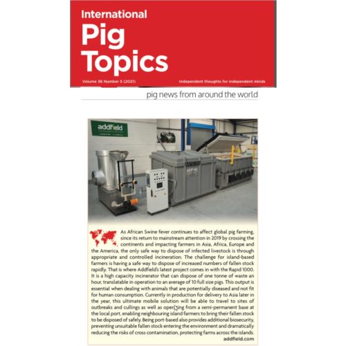Rapid 1000 for African Swine Fever in Pig Topics Magazine