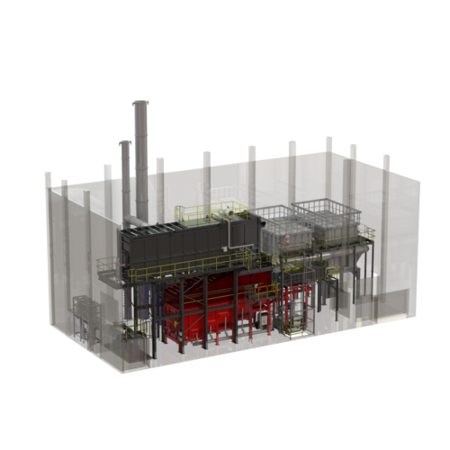 High capacity Incineration Plant Render