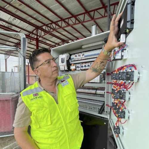 installing a control panel on a high capacity