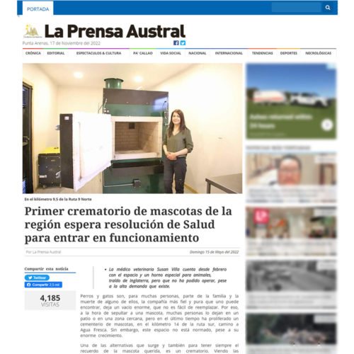 La Prensa Austral Pet Crematorium