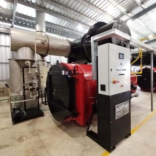 Control panel and venturi system from medical waste incinerator
